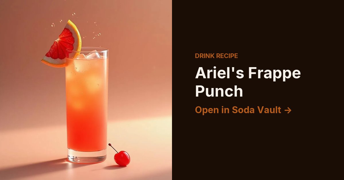 Ariel's Frappe Punch