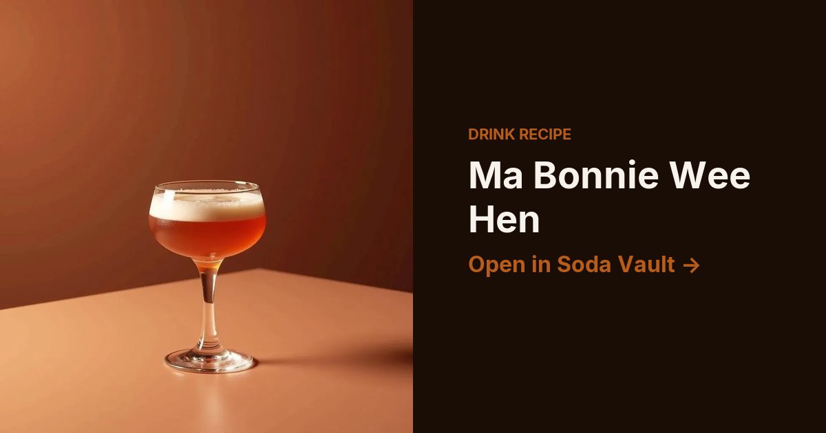 Ma Bonnie Wee Hen