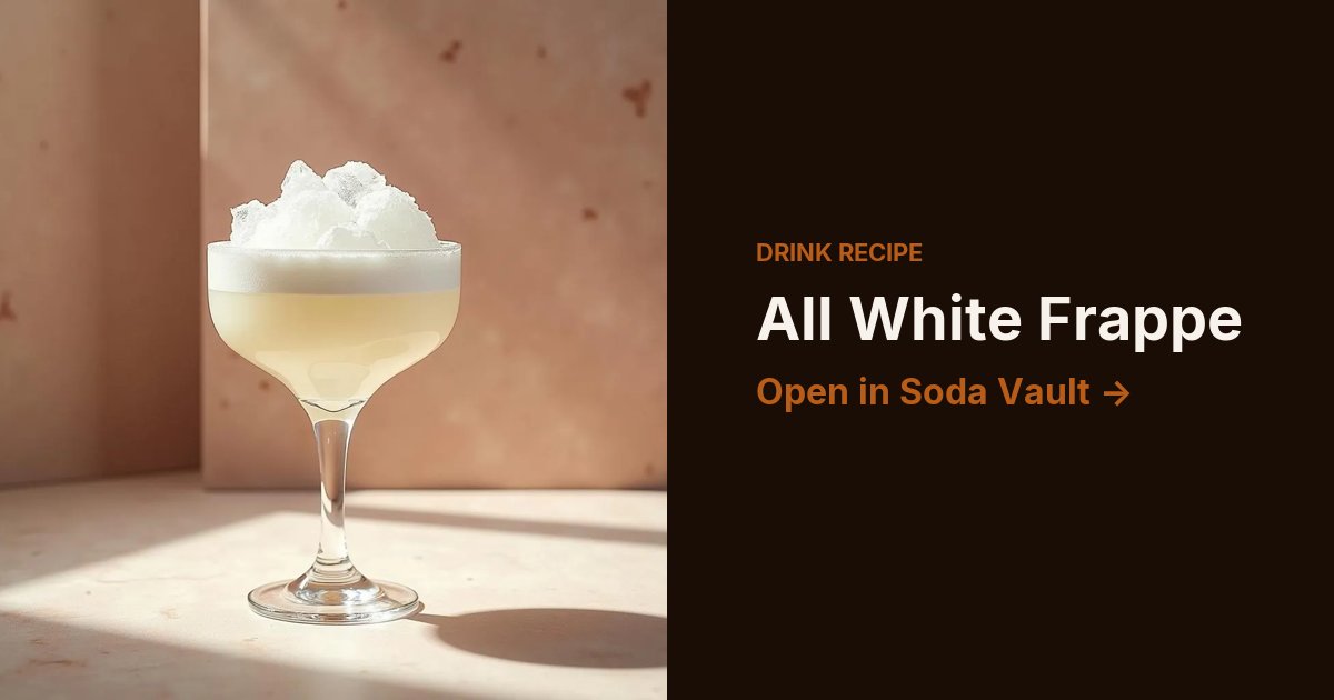 All White Frappe