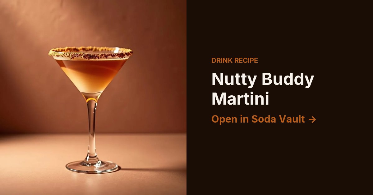 Nutty Buddy Martini