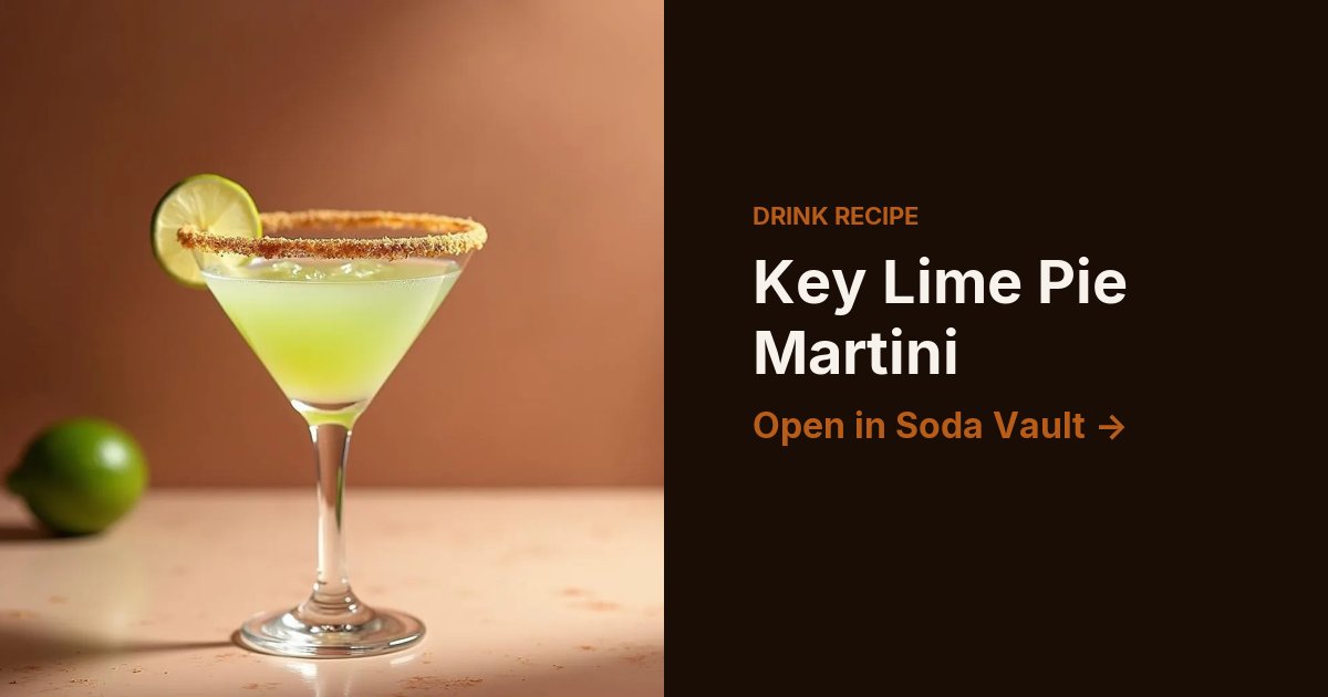 Key Lime Pie Martini