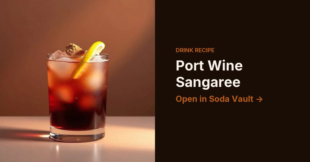 Port Wine Sangaree