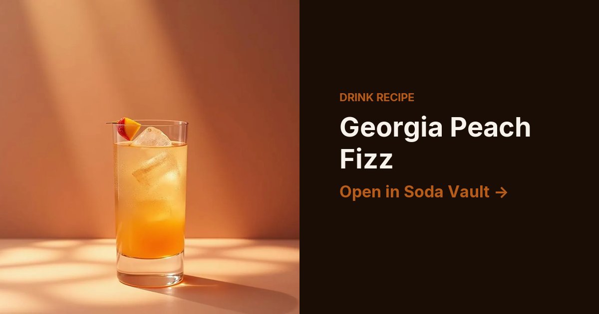 Georgia Peach Fizz