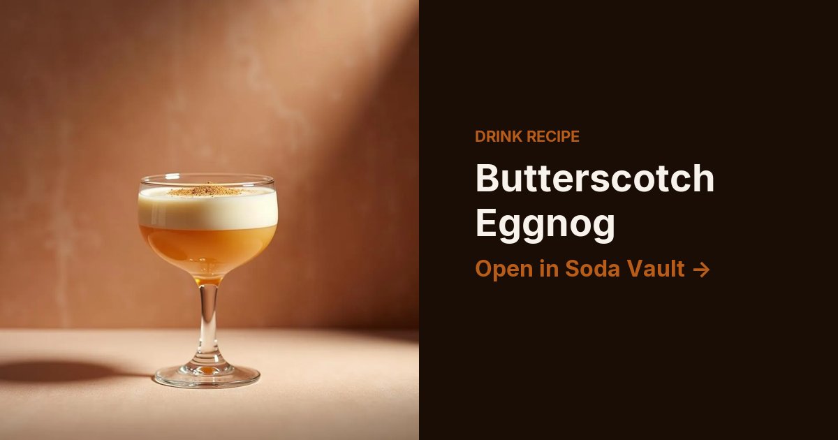 Butterscotch Eggnog