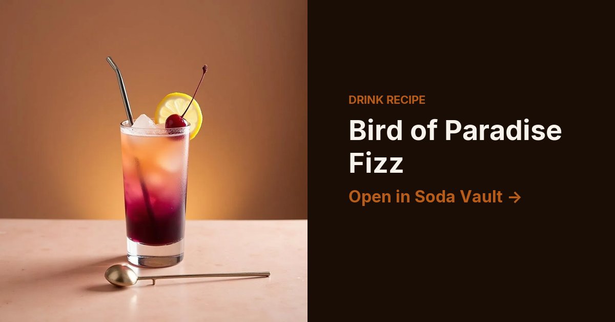 Bird of Paradise Fizz
