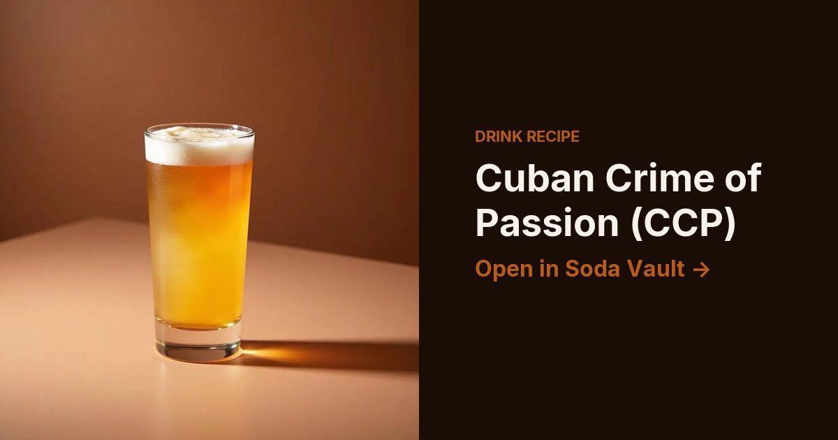 Cuban Crime of Passion (CCP)