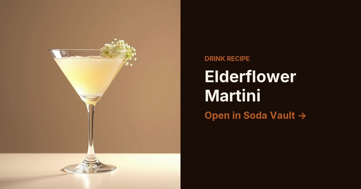 Elderflower Martini
