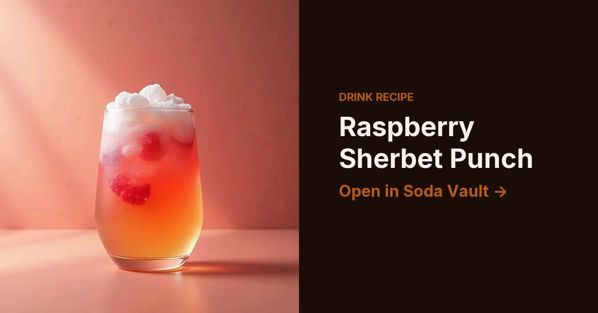 Raspberry Sherbet Punch