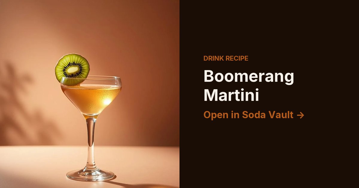 Boomerang Martini