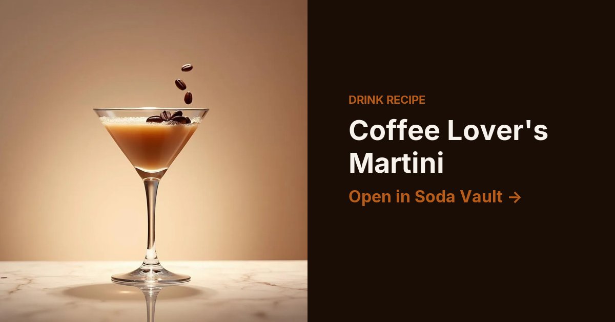 Coffee Lover's Martini