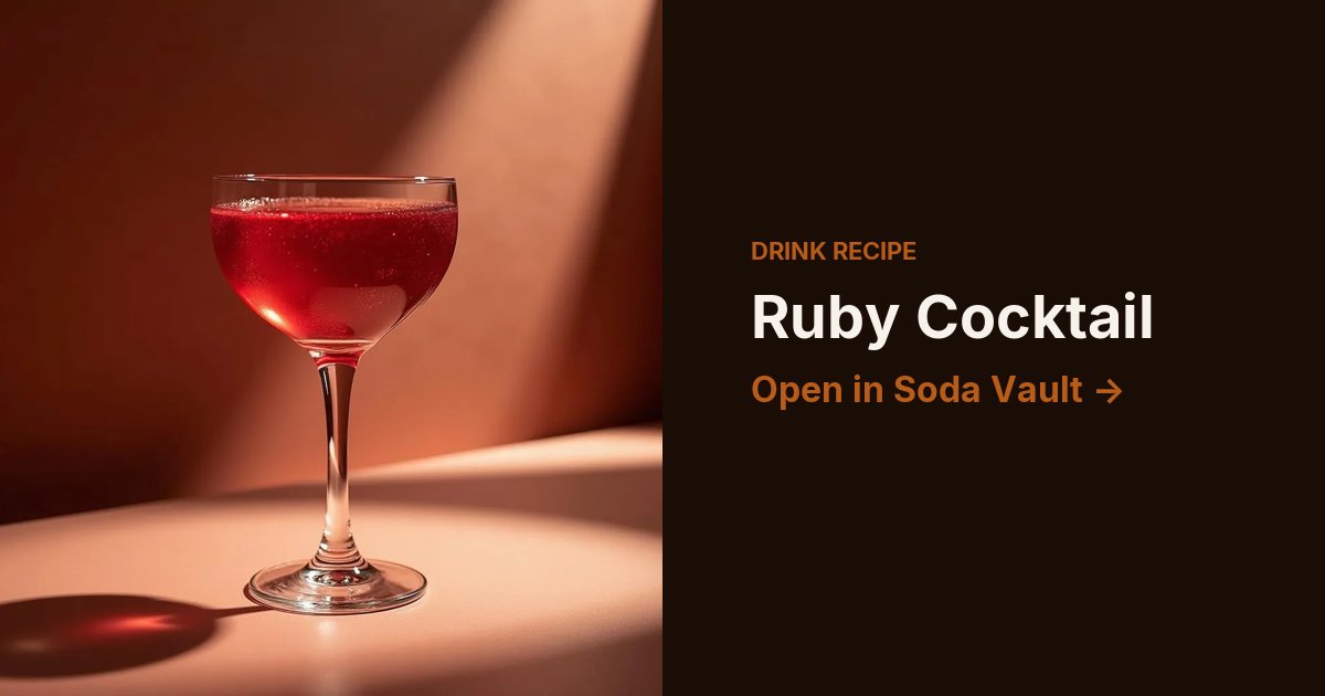 Ruby Cocktail