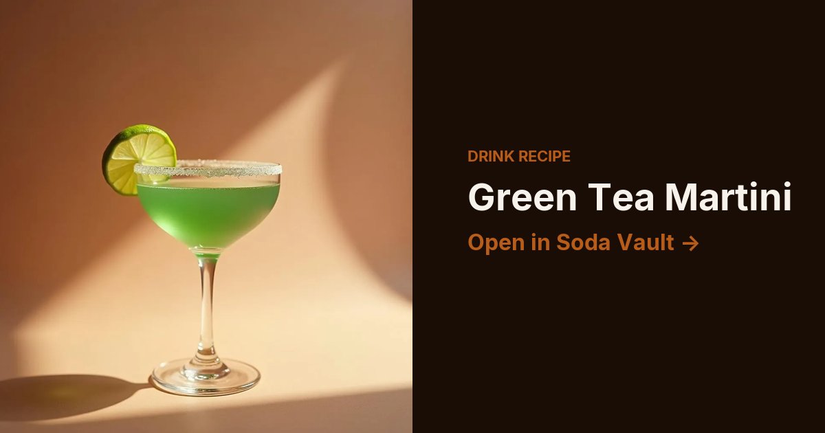 Green Tea Martini