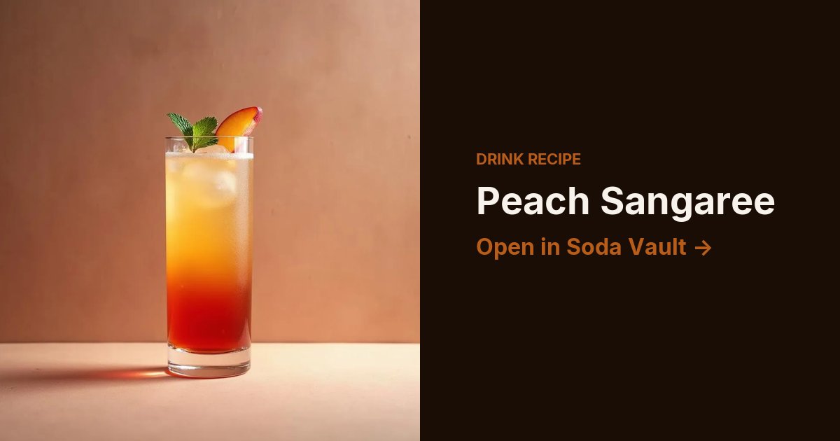 Peach Sangaree