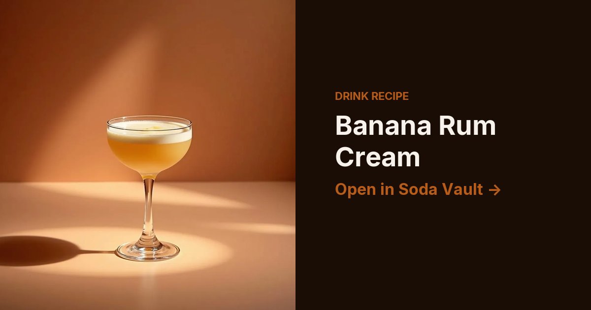Banana Rum Cream