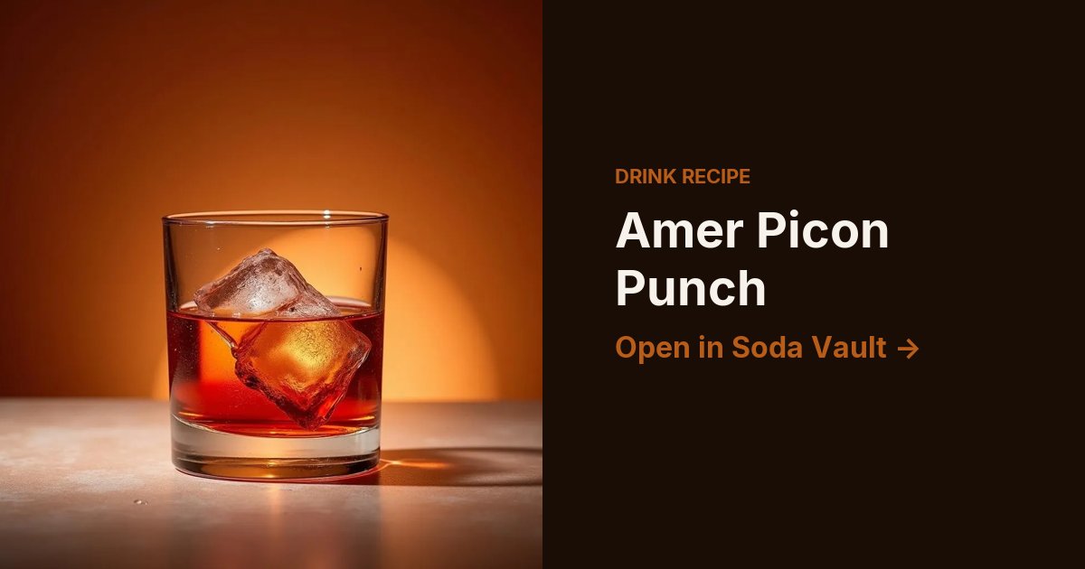 Amer Picon Punch