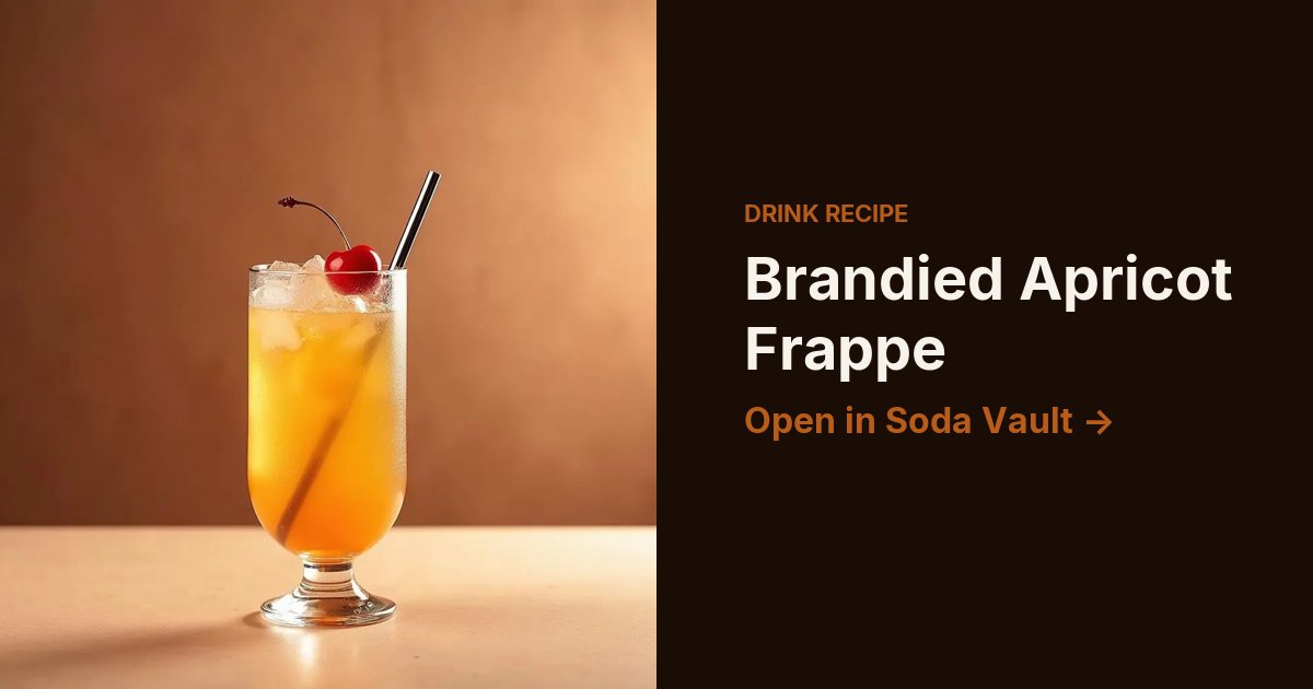 Brandied Apricot Frappe