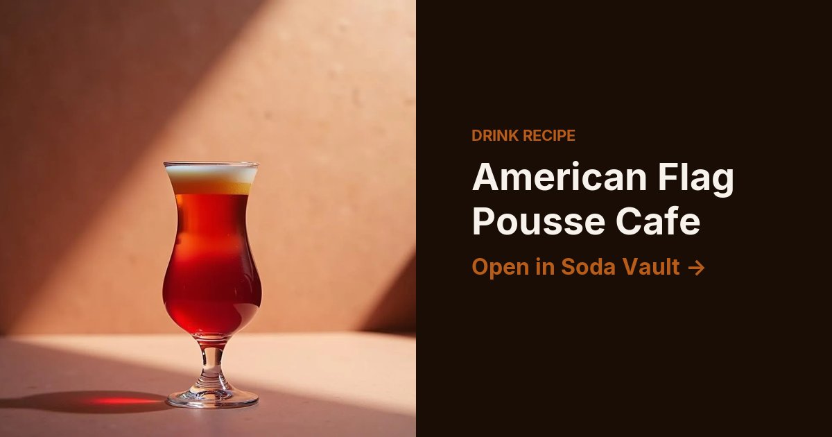 American Flag Pousse Cafe