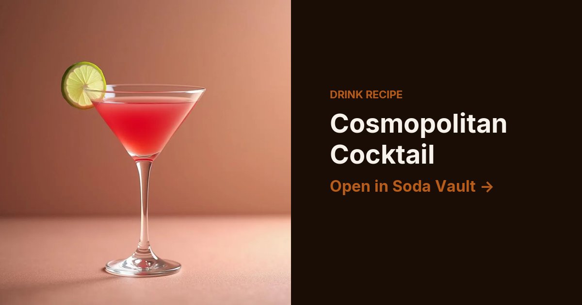 Cosmopolitan Cocktail