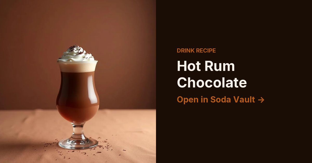 Hot Rum Chocolate