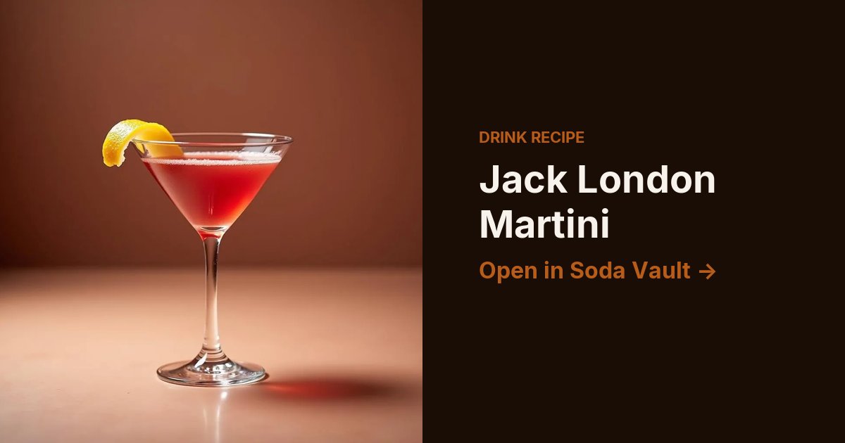 Jack London Martini