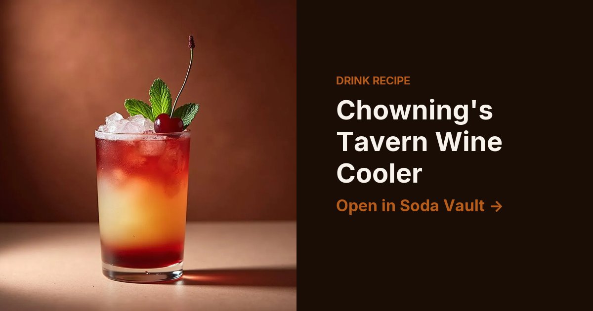 Chowning's Tavern Wine Cooler