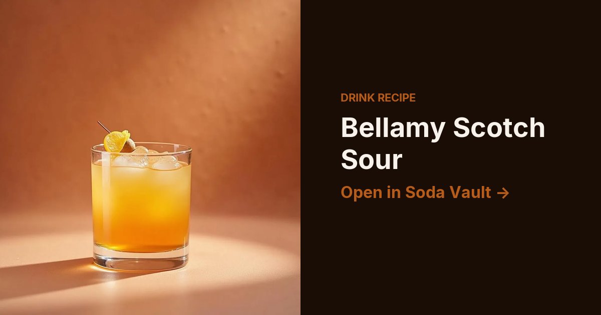 Bellamy Scotch Sour