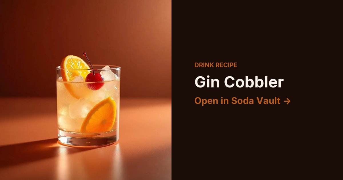 Gin Cobbler