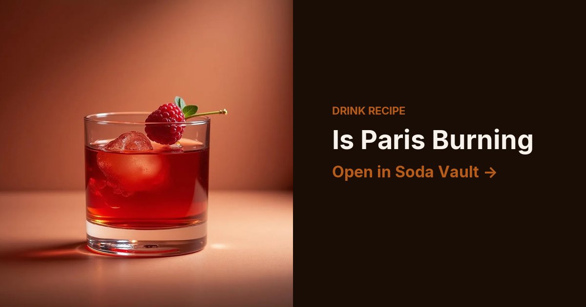 Is Paris Burning