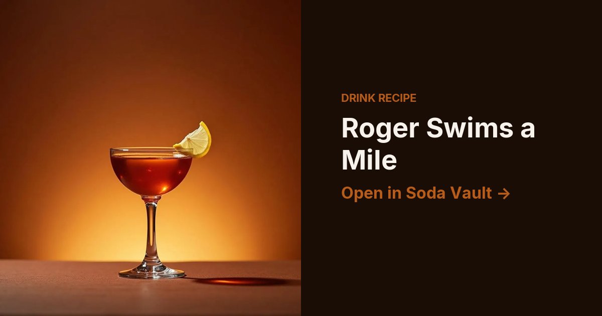 Roger Swims a Mile
