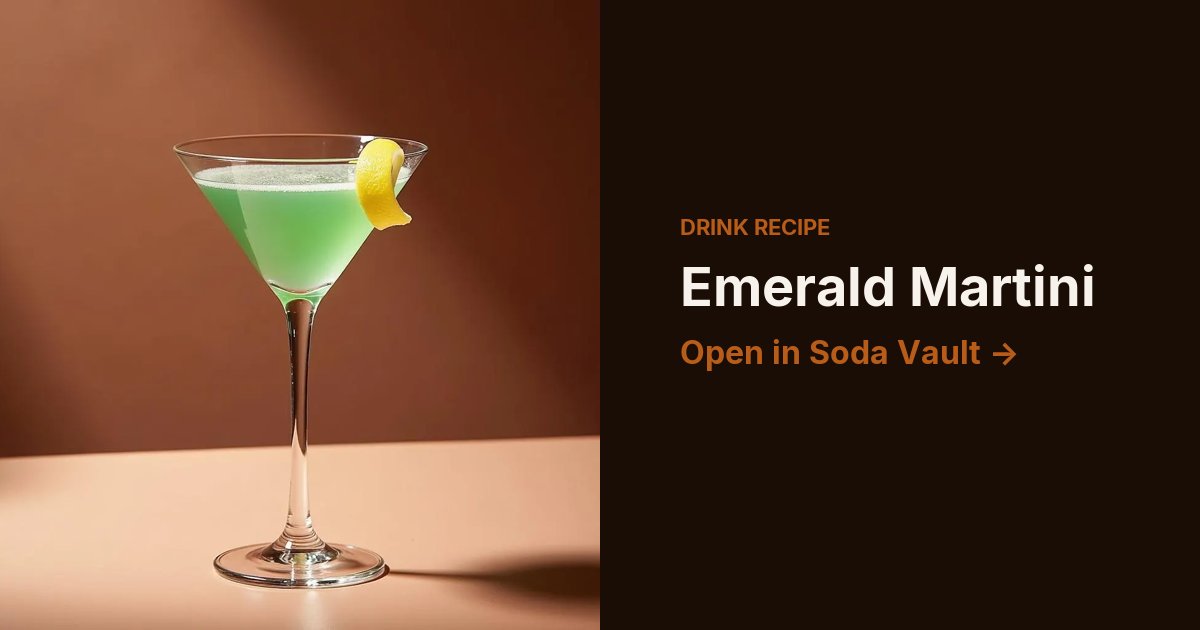 Emerald Martini