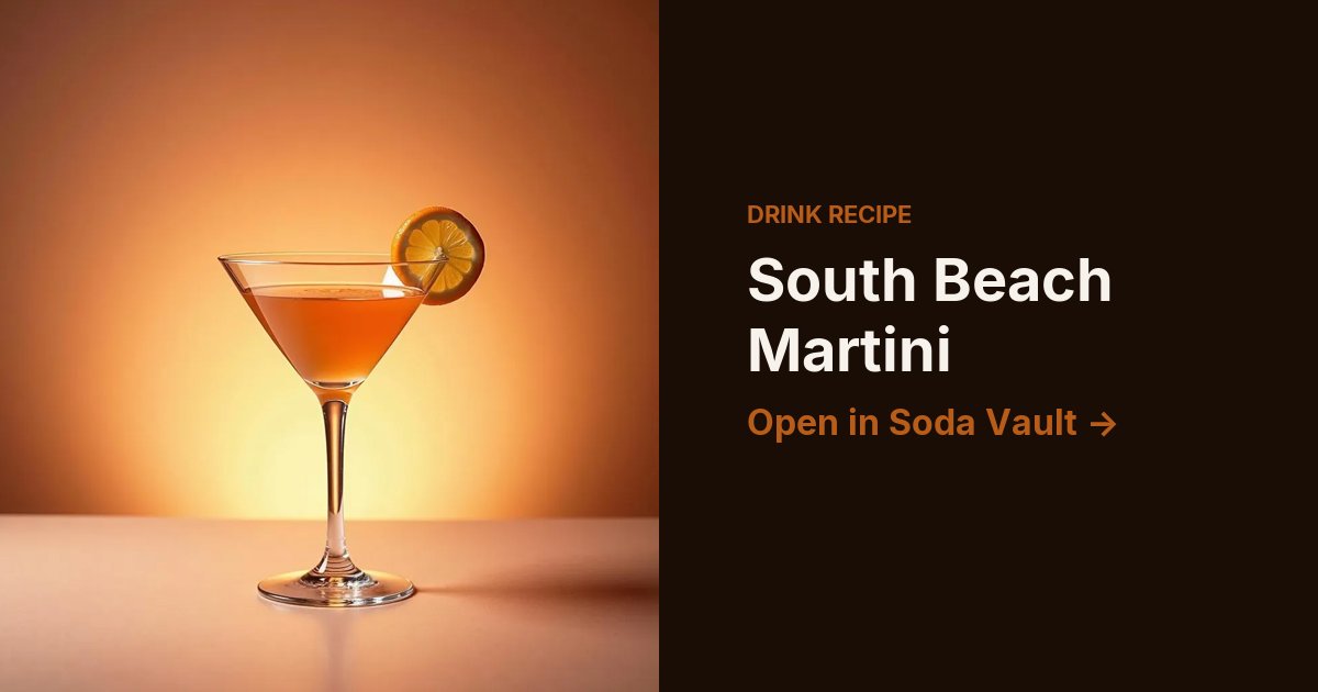 South Beach Martini