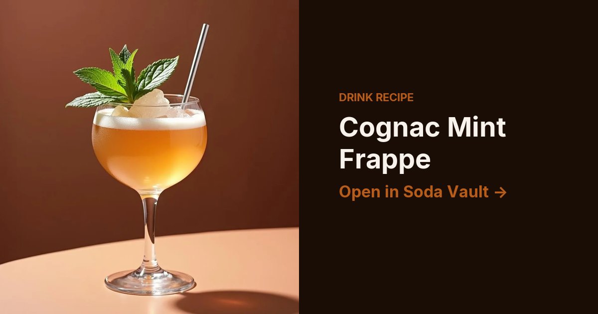 Cognac Mint Frappe