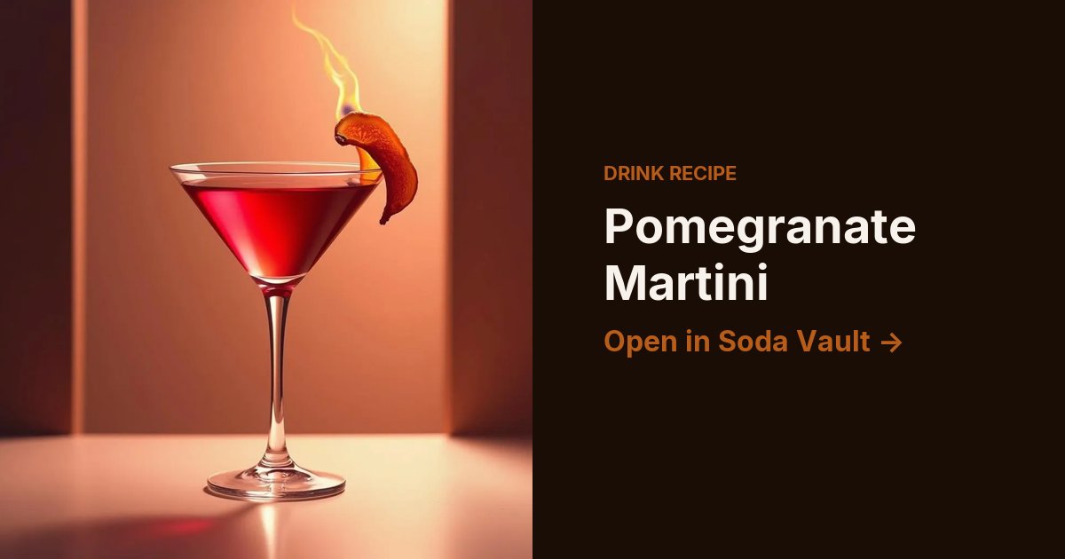 Pomegranate Martini