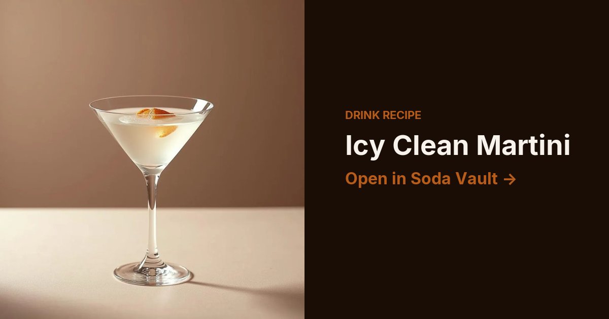 Icy Clean Martini