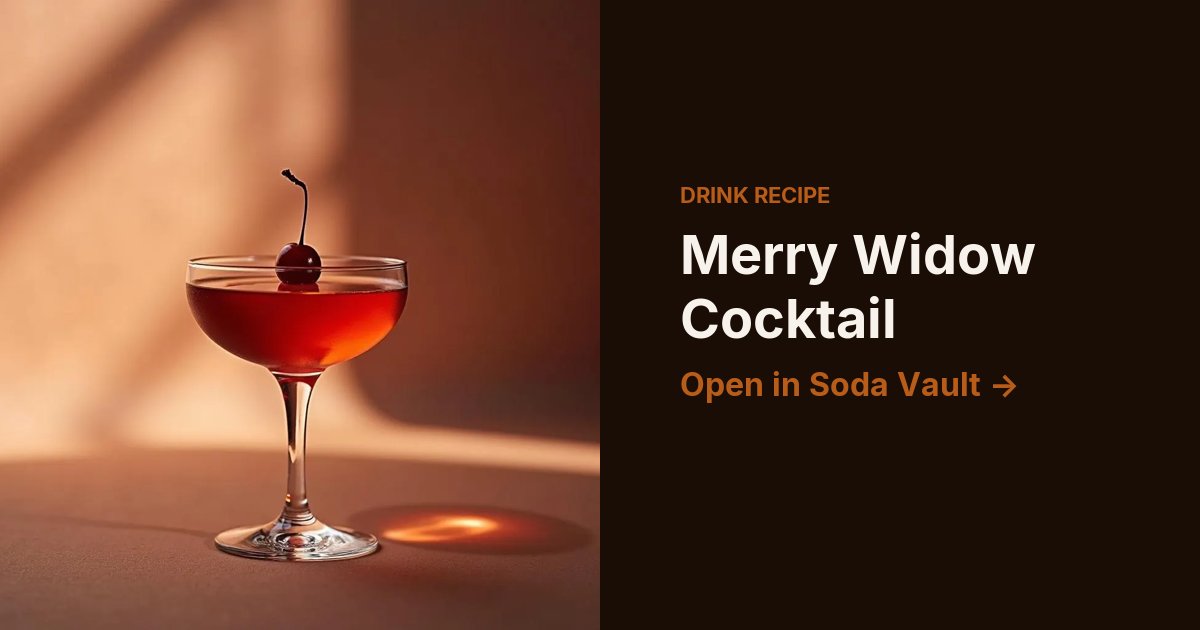 Merry Widow Cocktail