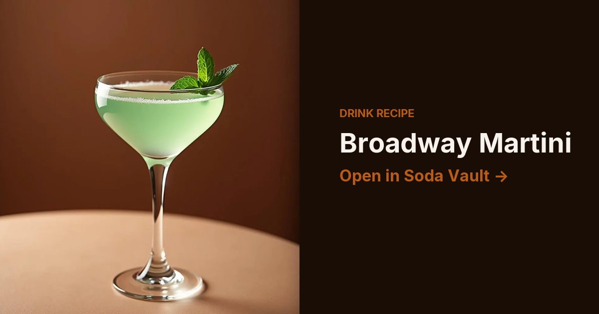 Broadway Martini