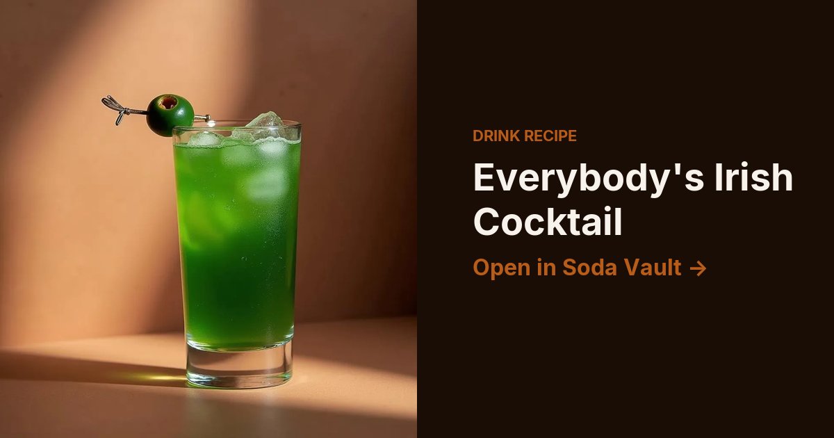 Everybody's Irish Cocktail