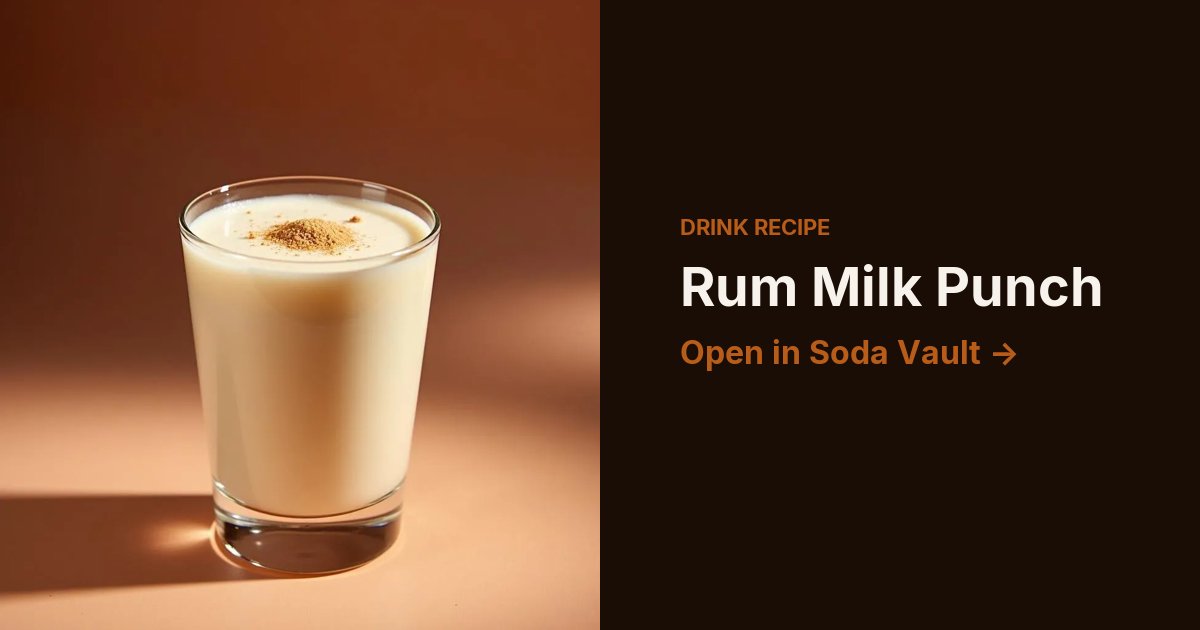 Rum Milk Punch