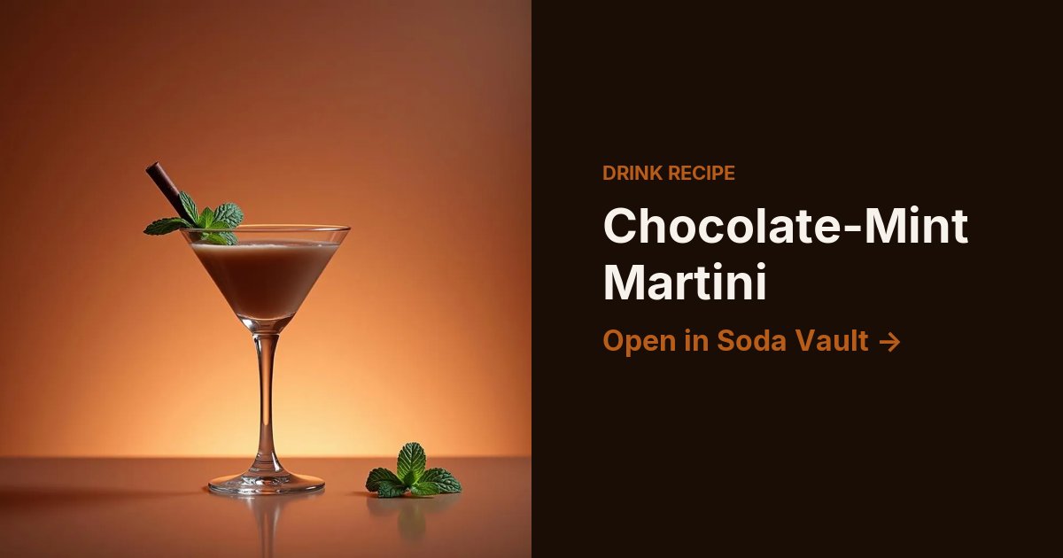 Chocolate-Mint Martini