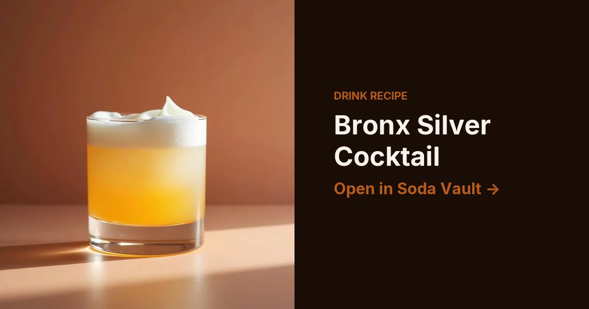 Bronx Silver Cocktail