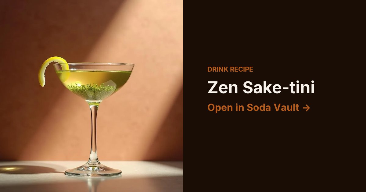 Zen Sake-tini