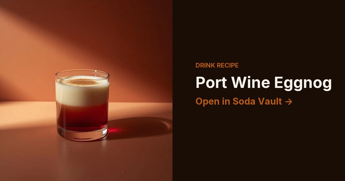 Port Wine Eggnog