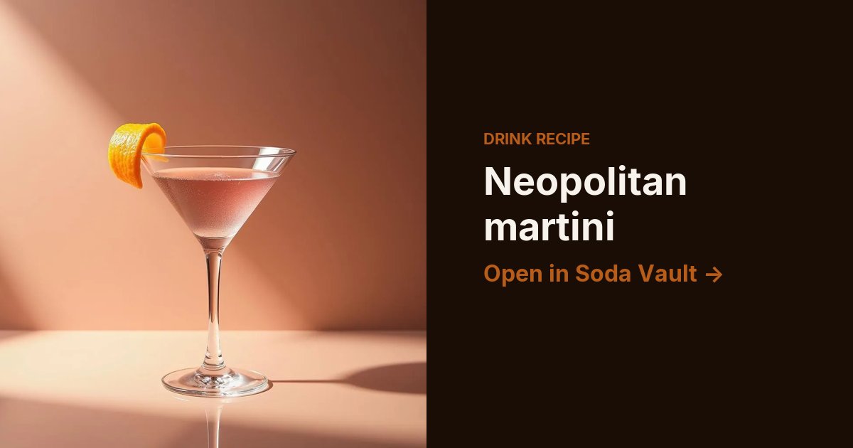 Neopolitan martini