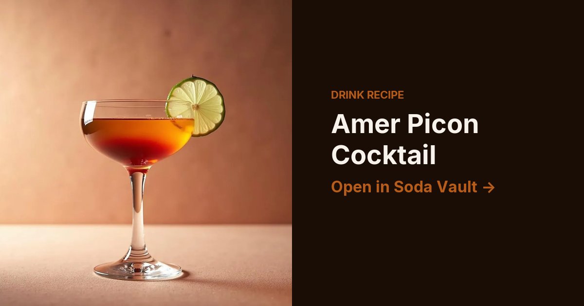 Amer Picon Cocktail