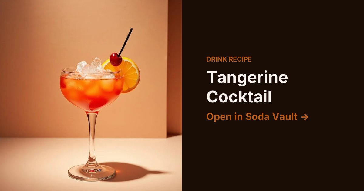Tangerine Cocktail