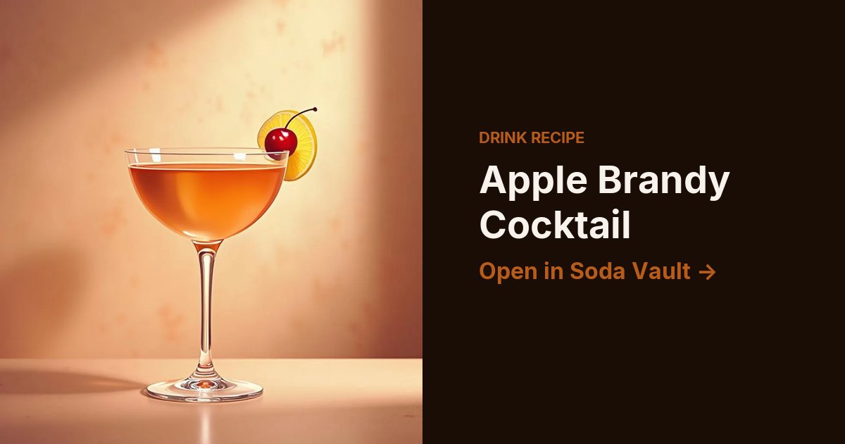 Apple Brandy Cocktail