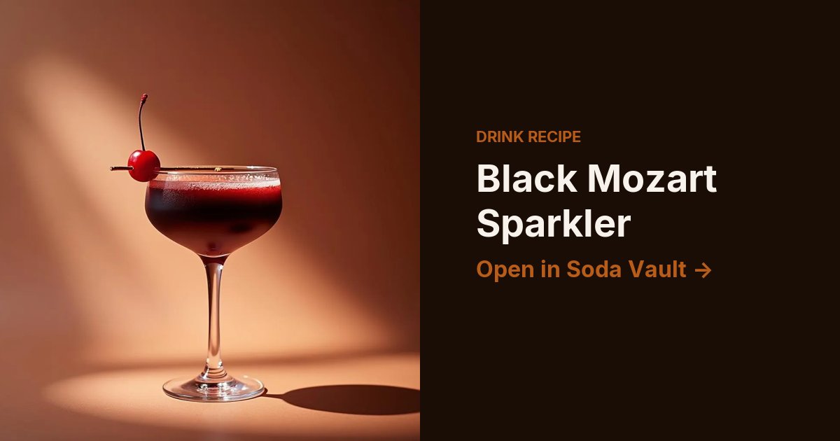 Black Mozart Sparkler