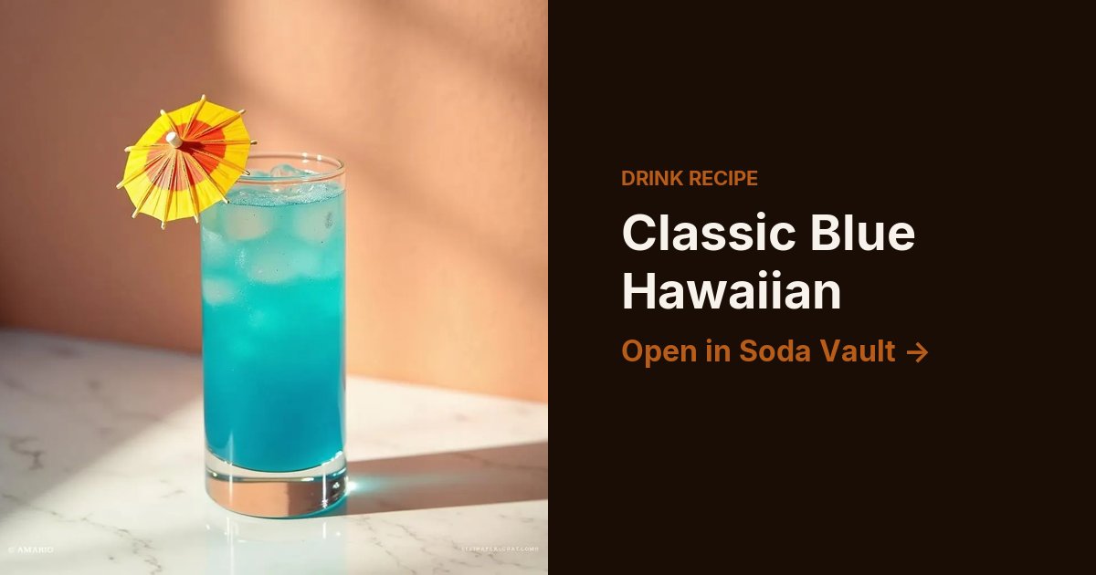 Classic Blue Hawaiian