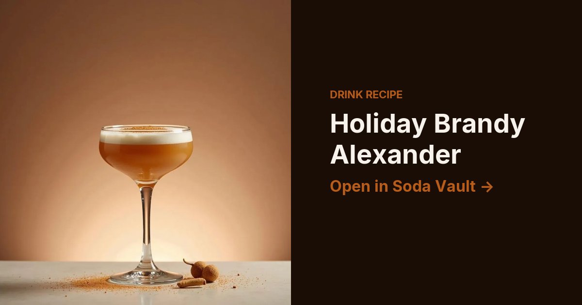 Holiday Brandy Alexander