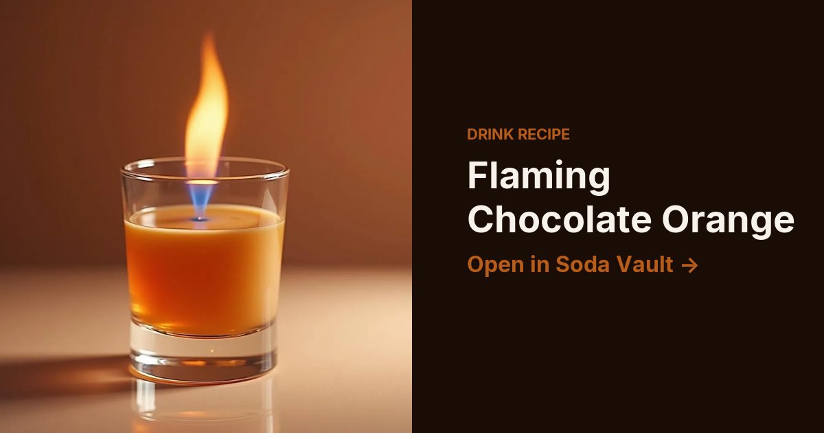 Flaming Chocolate Orange